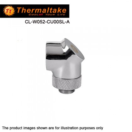 Thermaltake CL-W052-CU00SL-A Pacific G 1/4 90 Degree Adapter - chrome